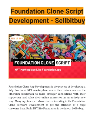Foundation-Clone-Script-Development-Sellbitbuy