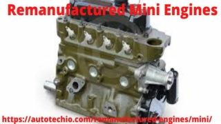 PDF Remanufactured Mini Engines