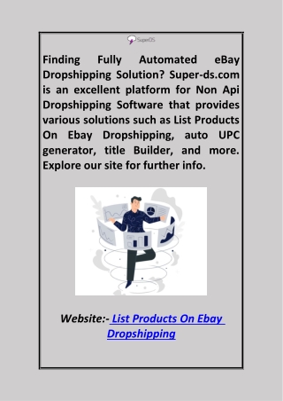 List Products on Ebay Dropshipping Super-ds.com
