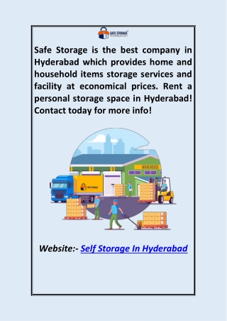 Personal Self Storage in Hyderabad