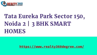 Tata Eureka Park Sector 150, Noida 2 | 3 BHK SMART HOMES