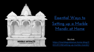 Essential Ways to Setting up a Marble Mandir at Home