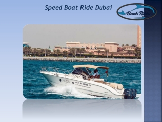 Speed Boat Ride Dubai