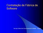 Contrata o de F brica de Software