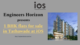 1 BHK flats for sale in Tathawade at iOS