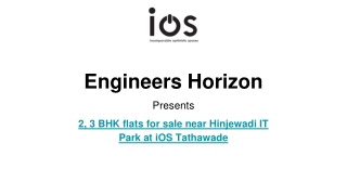 2, 3 BHK flats for sale near Hinjewadi IT Park at iOS Tathawade