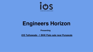 iOS Tathawade - 1 BHK Flats sale near Punawale