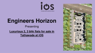 Luxurious 2, 3 bhk flats for sale in Tathawade at iOS
