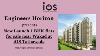 New Launch 1 BHK flats for sale near Wakad at iOS Tathawade