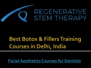 Best Botox & Fillers Training Courses in Delhi