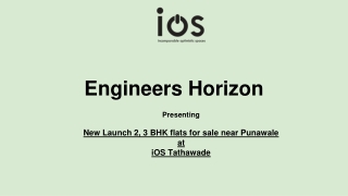 New Launch 2, 3 BHK flats for sale near Punawale at iOS Tathawade
