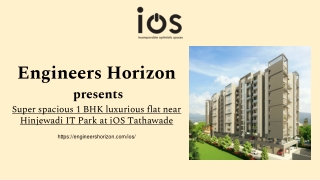 Super spacious 1 BHK luxurious flat near Hinjewadi IT Park at iOS Tathawade
