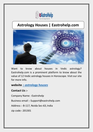 Astrology Houses | Eastrohelp.com