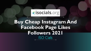 Buy Cheap Instagram And Facebook Page Likes Followers 2021