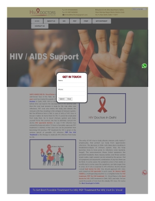 HIV Treatment in Delhi by HIV Specialist Dr Vinod Raina
