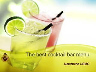 The Best Cocktail Bar Menu at Narromine USMC