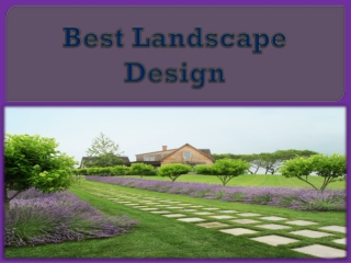 Best Landscape Design