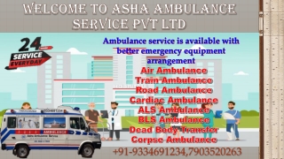 Get a Road Ambulance Service with better medical equipment |ASHA