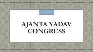 Ajanta Yadav Congress