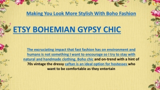 Making You Look More Stylish With Boho Fashion
