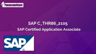 SAP C_THR86_2105 Dumps Instant Success in C_THR86_2105 Exam | PassExam4Sure