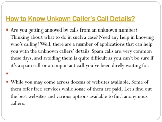 How to Know Unkown Caller’s Call Details-converted