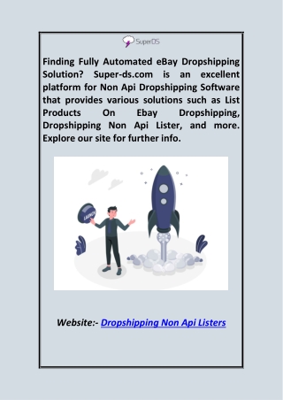 Dropshipping Non Api Listers Super-ds.com