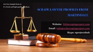 Scrape Lawyer Profiles from Martindale