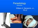 Parasitology Helminths