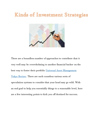 Types of Investment Strategies