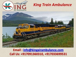 Get King Train Ambulance Facilities in Patna and Bangalore at a Glance