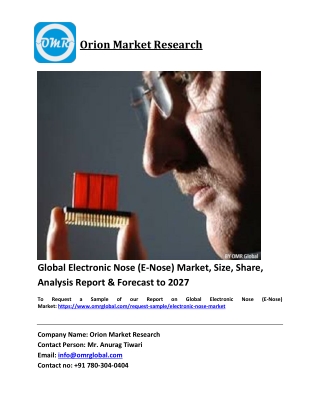 Global Electronic Nose (E-Nose) Market Trends, Size, Competitive Analysis and Fo