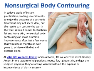 Nonsurgical Body Contouring