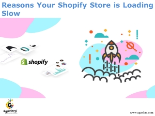 Reasons your Shopify Store is Loading Slow