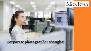 Corporate Photographer Shanghai