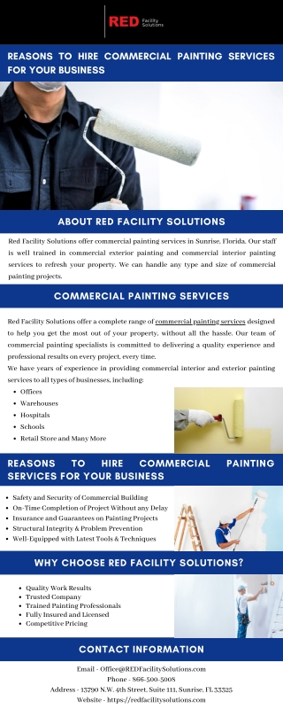 Reasons to Hire Commercial Painting Services for your Business
