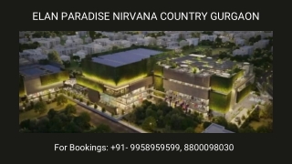 Elan Paradise Ground Floor Price, Elan Paradise Ground Floor small shop, 9958959