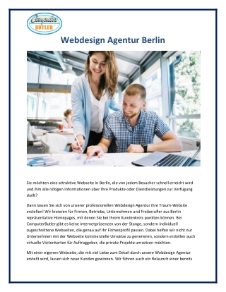 Webdesign Agentur Berlin