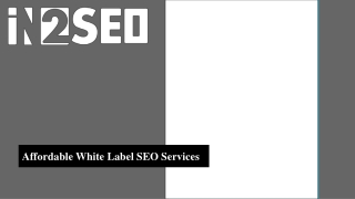 Affordable White Label SEO Services - In2SEO