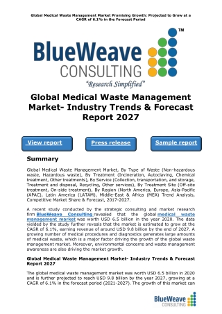 Global Medical Waste Management Market