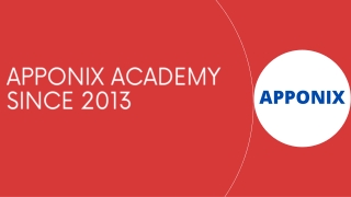 No 1 Training Institute in Bangalore - Apponix Technologies