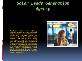 Solar Lead Generation USA