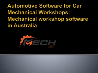 Auto Mechanical workshop Software to run your Workshop Garage that helps you effectively