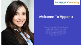 No 1 Training Institute in Bangalore - Apponix Technologies