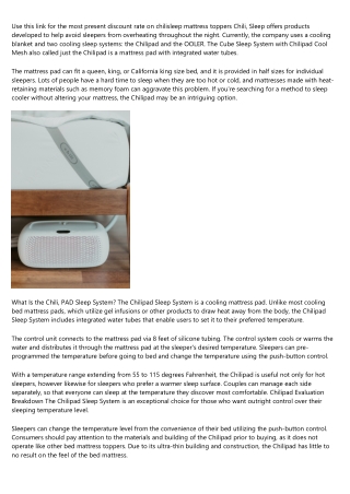Ooler Sleep System With Chili Cool Mesh™ - Sleep ...