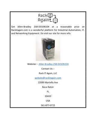 Allen-bradley 25b-d010n104 | Rackitagain.com