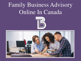 Family Business Advisory Online In Canada