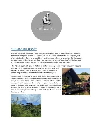 THE MACHAN RESORT