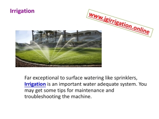 Irrigation Fittings