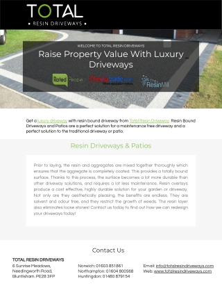 Raise Property Value With Luxury Driveways
